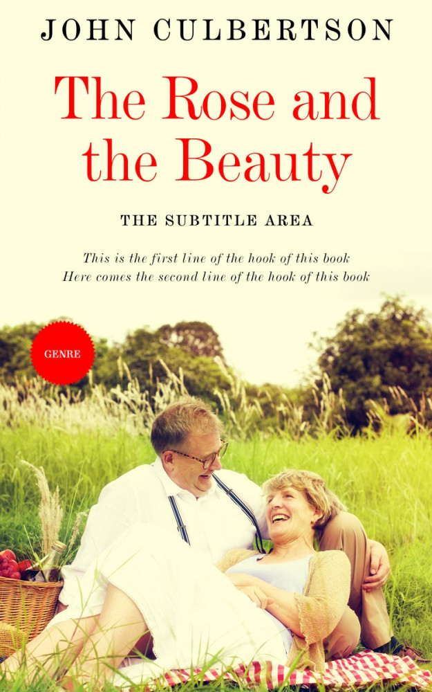 Front view of Citrine White #5701 - Premade Romance Book Cover