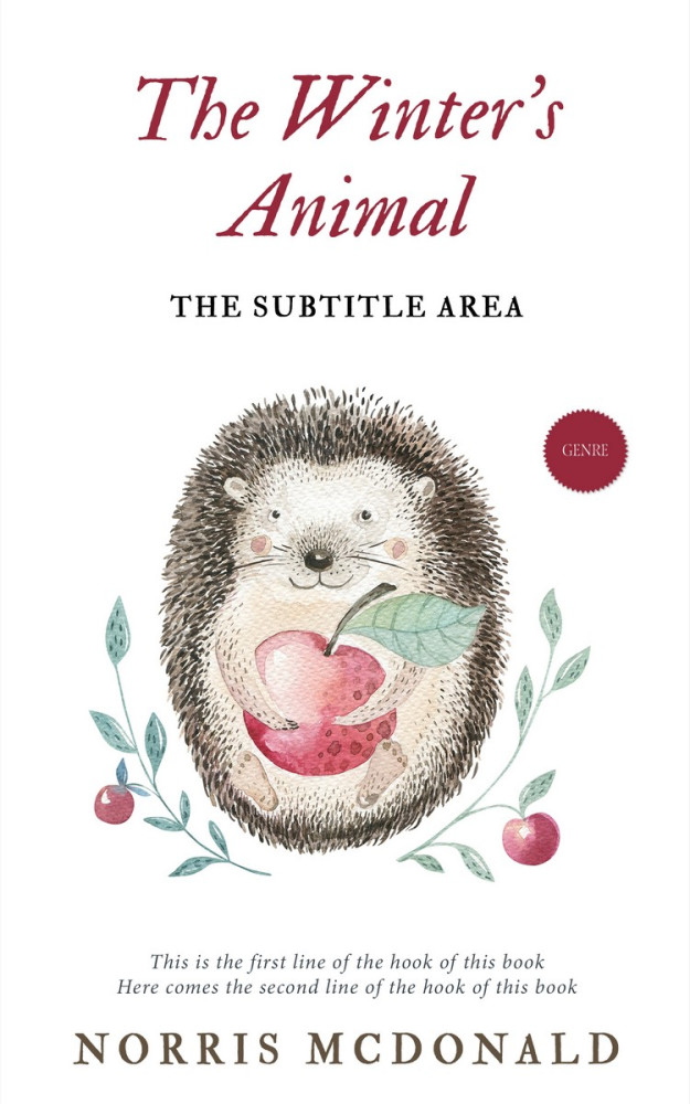 Front view of Wafer #5735 - Premade Nature Book Cover