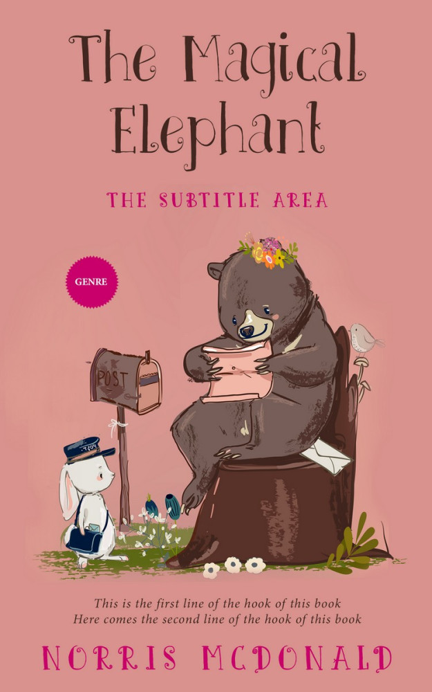 Front view of My Pink #5742 - Premade Teen & Young Adult Book Cover