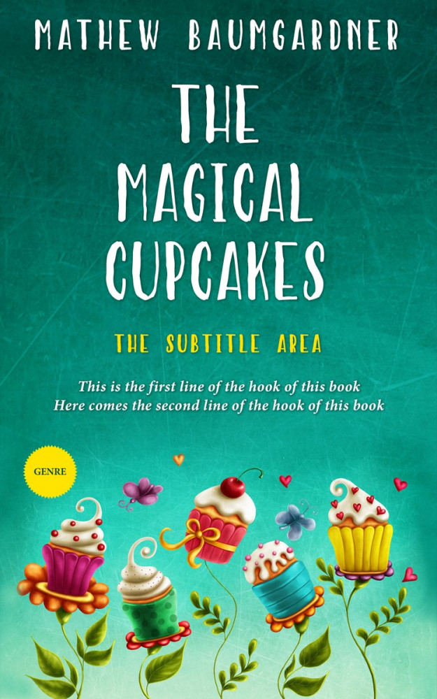 Front view of Elf Green #5751 - Premade Abstract Book Cover