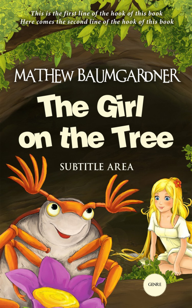 Front view of Harvest Gold #5768 - Premade Fantasy Book Cover