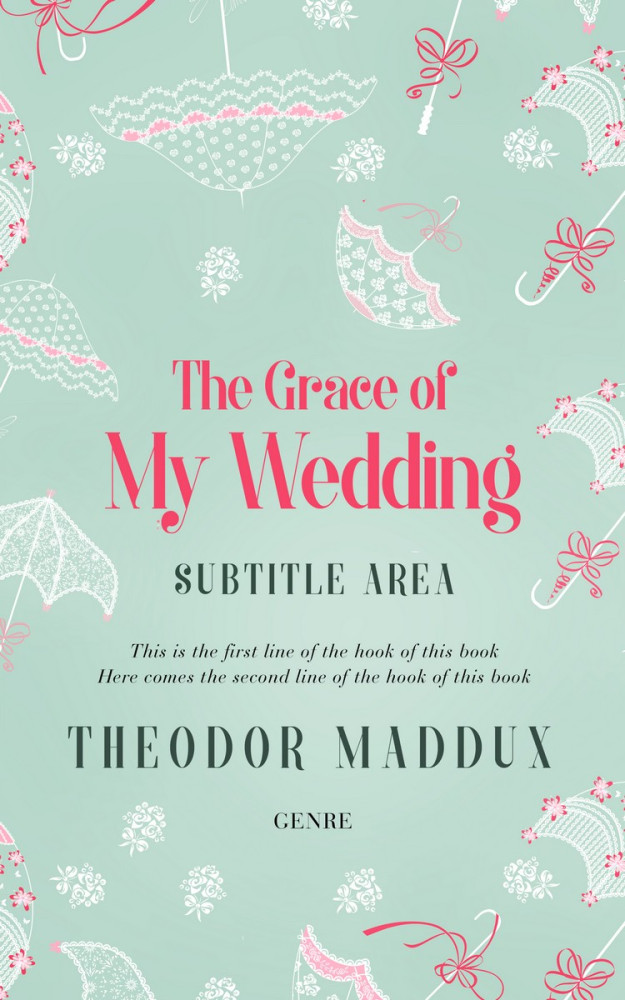 Front view of Edgewater #5790 - Premade Abstract Book Cover