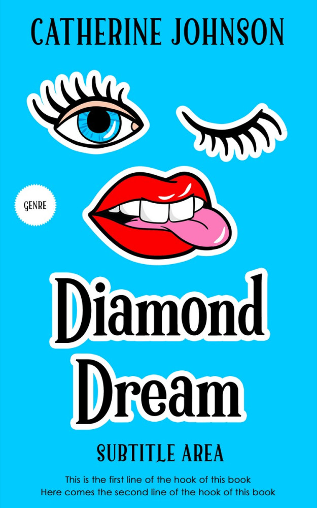 Front view of Bright Turquoise #5809 - Premade Teen & Young Adult Book Cover