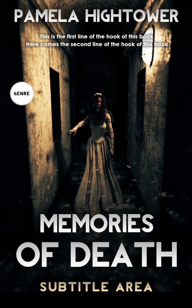 Front view of Vanilla #5843 - Premade Mystery & Thriller & Suspense Book Cover