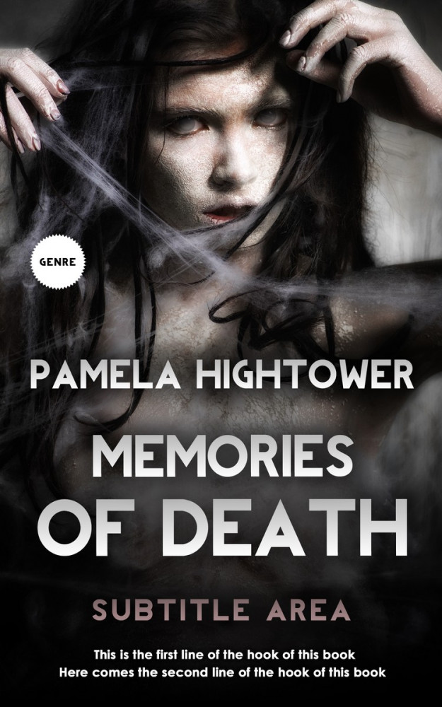 Front view of Cod Gray #5845 - Premade Horror Book Cover