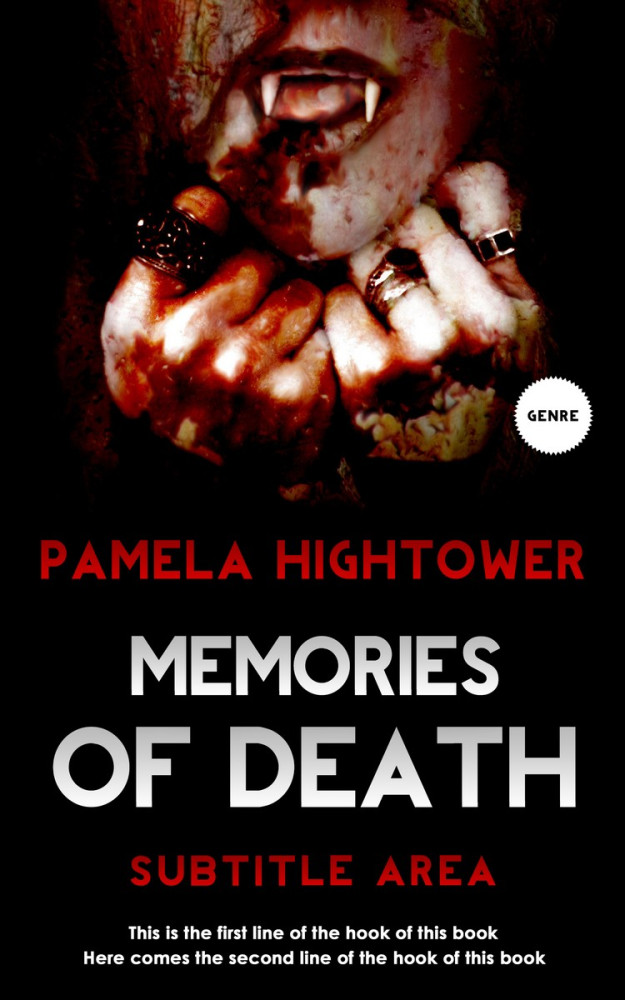 Front view of Old Rose #5849 - Premade Horror Book Cover