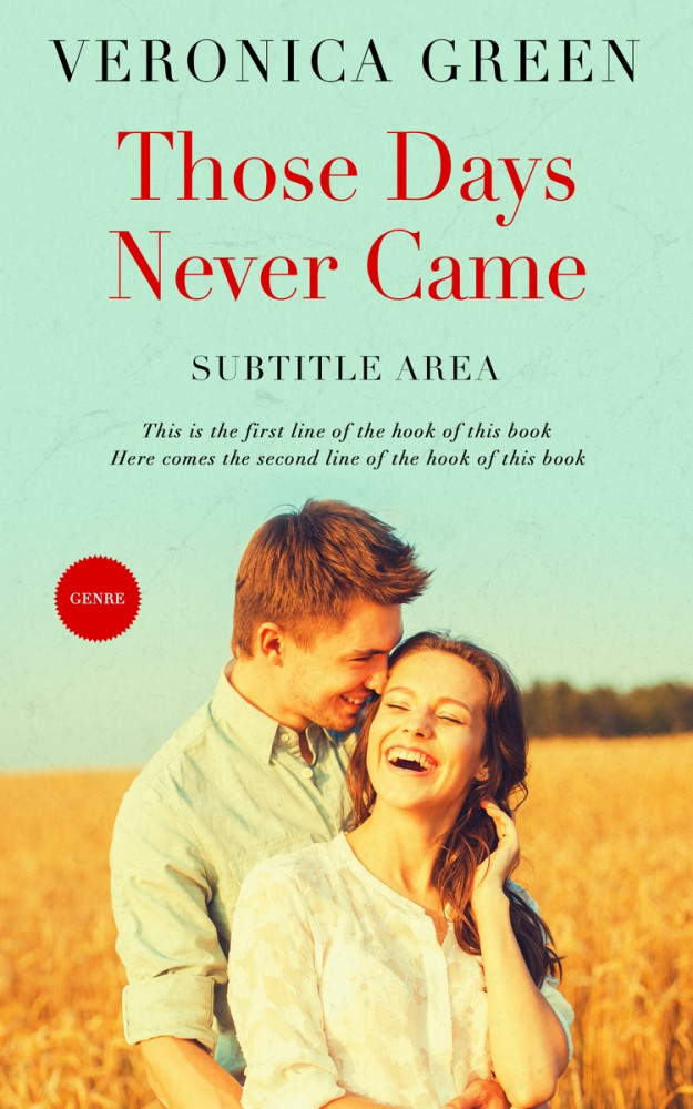 Front view of Zanah #5852 - Premade Romance Book Cover