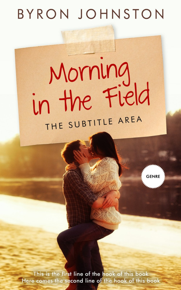 Front view of Gold Sand #5881 - Premade Romance Book Cover