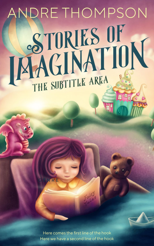 Front view of Cameo #6034 - Premade Fantasy Book Cover