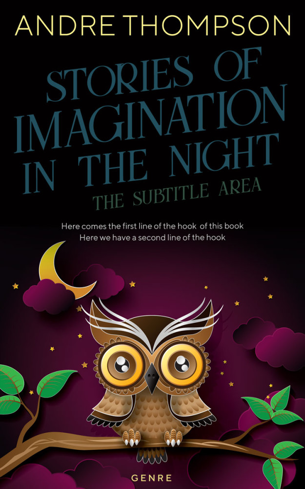 Front view of Gondola #6035 - Premade Surreal Book Cover