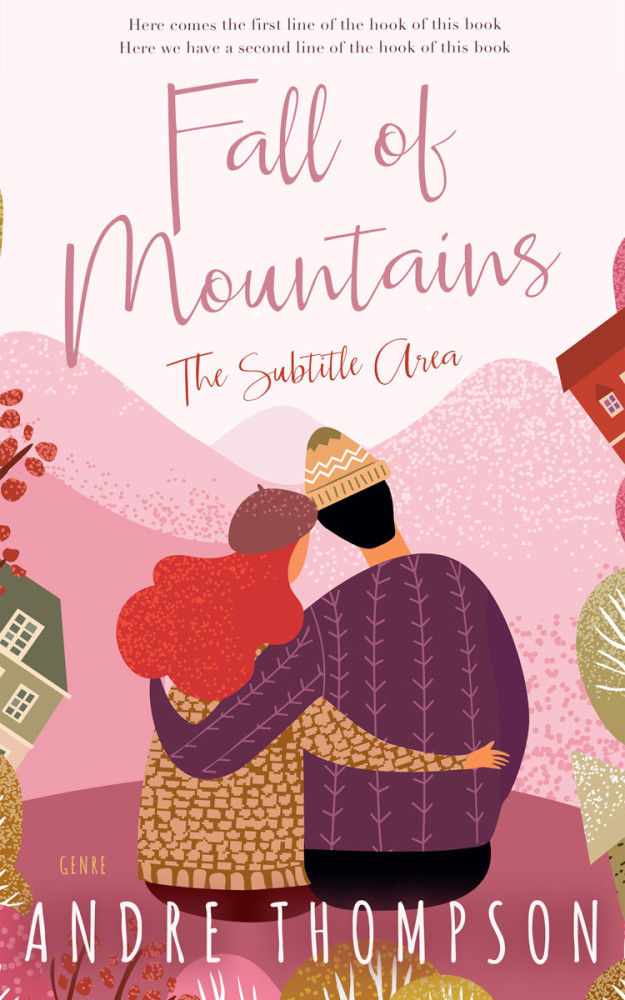 Front view of Taupe #6052 - Premade Romance Book Cover