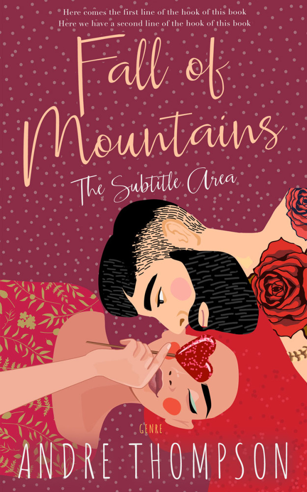 Front view of Stiletto #6053 - Premade Romance Book Cover