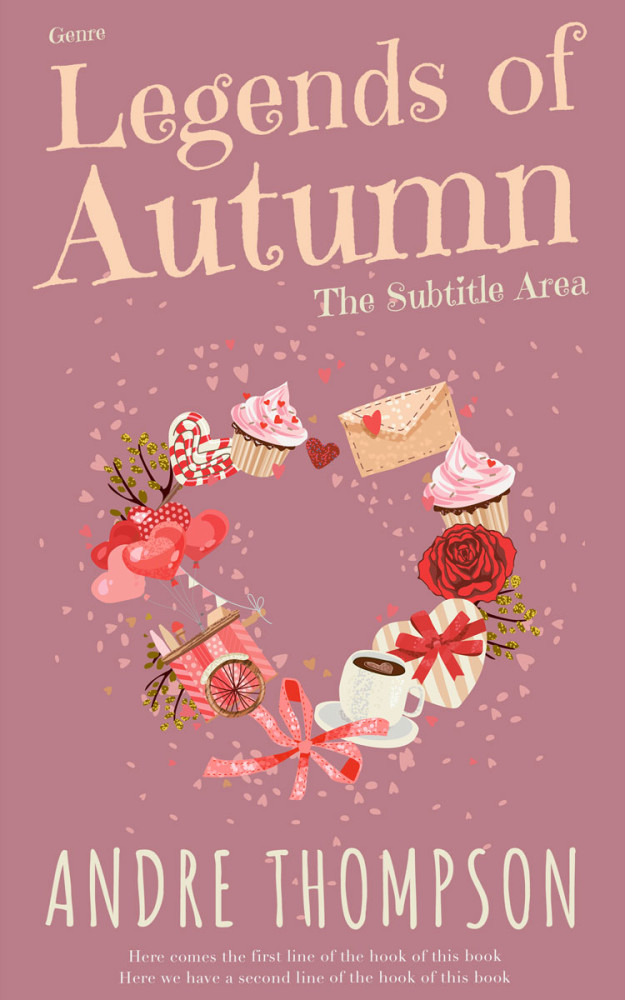 Front view of Old Rose #6056 - Premade Romance Book Cover