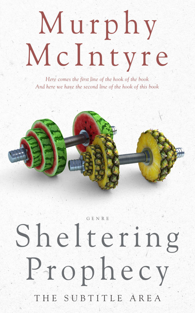 Front view of Concrete #6112 - Premade Health & Dieting & Fitness Book Cover