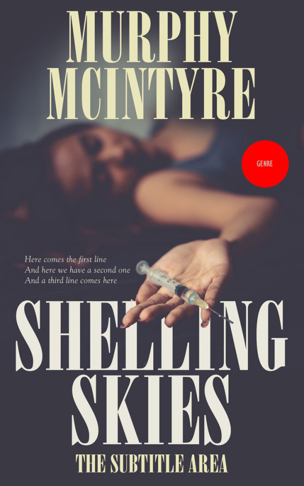 Front view of Ship Gray #6122 - Premade Mystery & Thriller & Suspense Book Cover