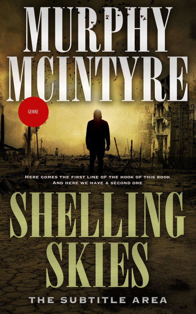 Front view of Yuma #6128 - Premade Apocalyptica Book Cover