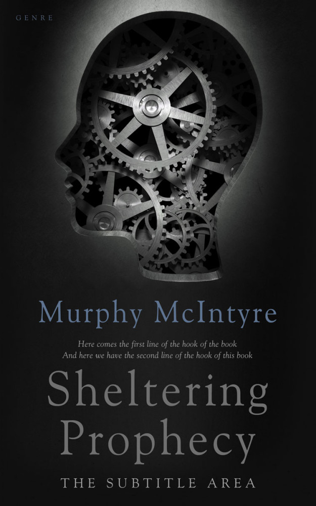 Front view of Cod Gray #6153 - Premade Business Book Cover