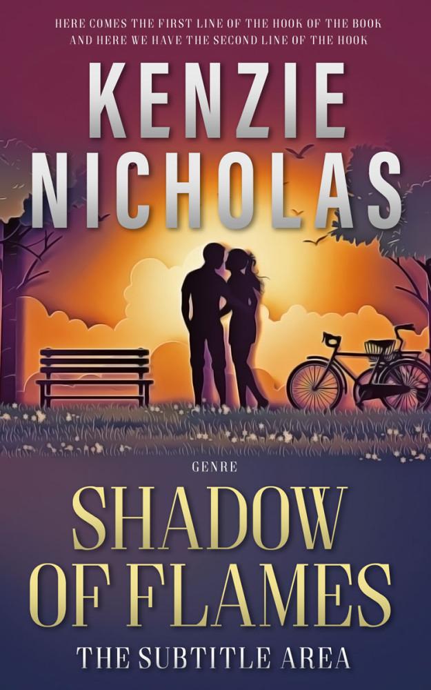 Front view of Eggplant #6277 - Premade Romance Book Cover