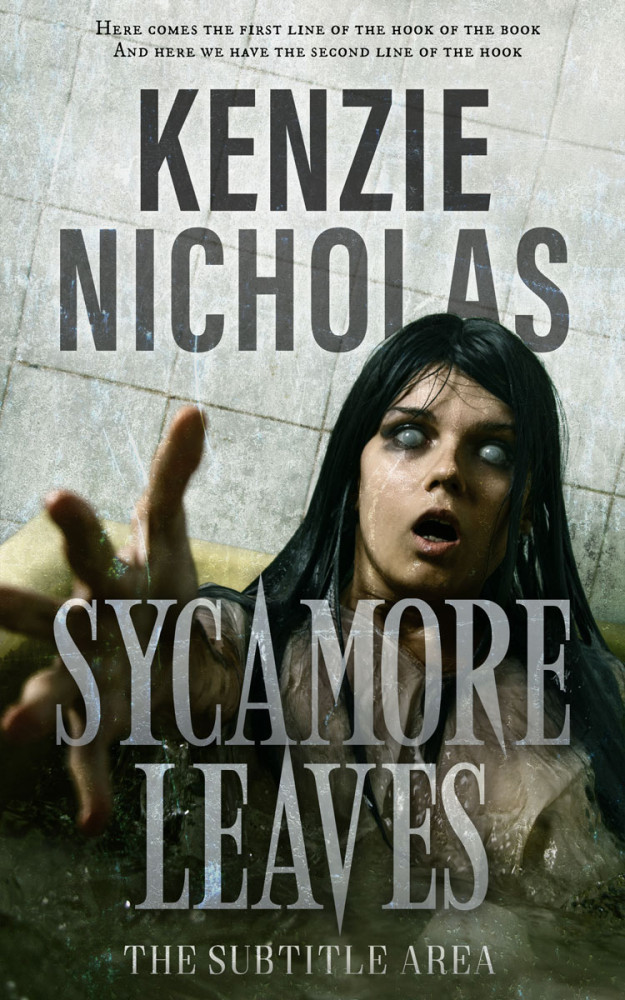 Front view of Celeste #6296 - Premade Horror Book Cover