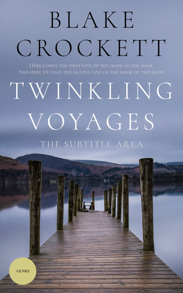 Front view of Manatee #6314 - Premade Literary Fiction Book Cover