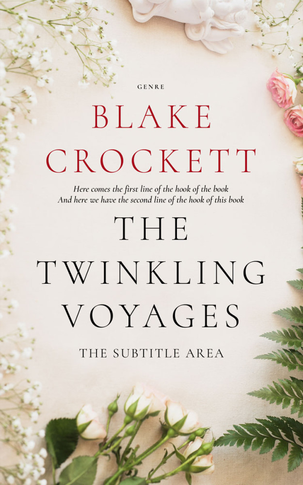 Front view of Satin Linen #6322 - Premade Poetry Book Cover | BookCoverZone