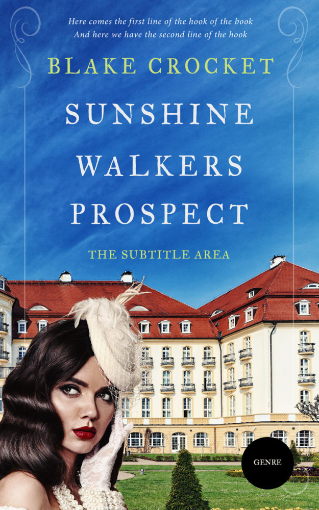 Front view of Cerulean Blue #6405 - Premade Romance Book Cover