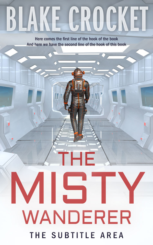 Front view of Ghost #6420 - Premade Science Fiction Book Cover | BookCoverZone