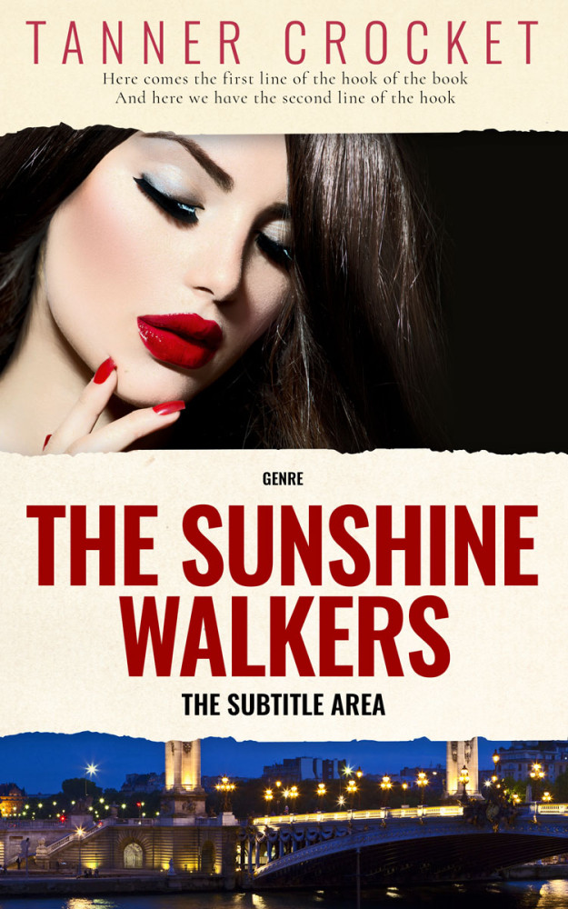 Front view of Parchment #6443 - Premade Romance Book Cover