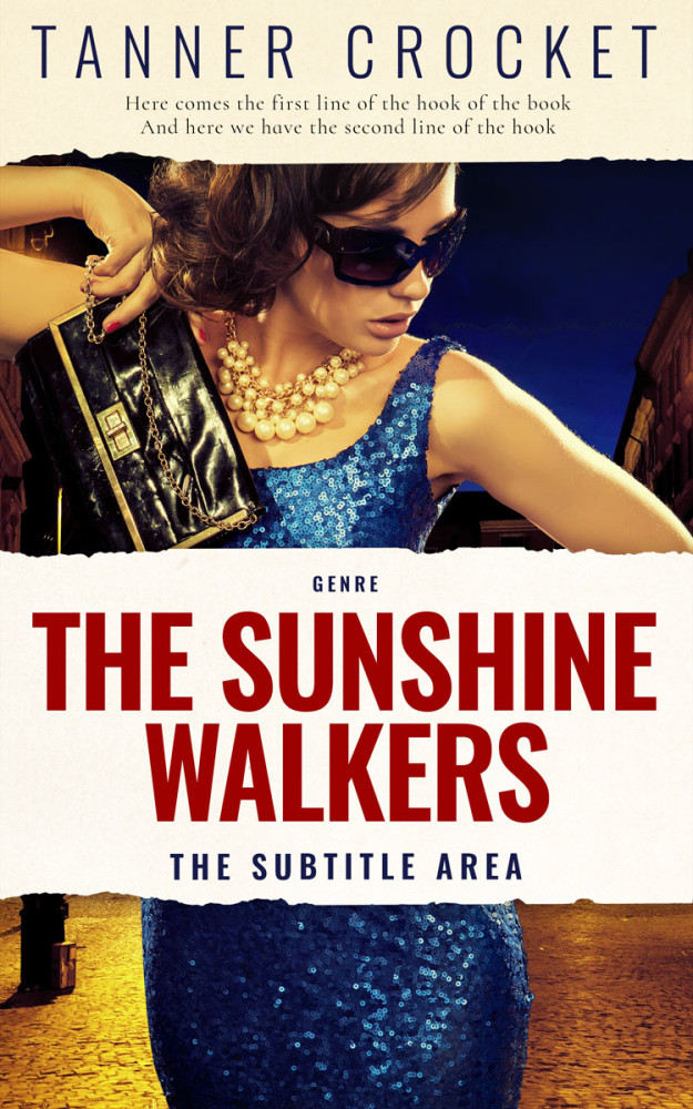 Front view of Quarter Spanish White #6444 - Premade Chick Lit Book Cover