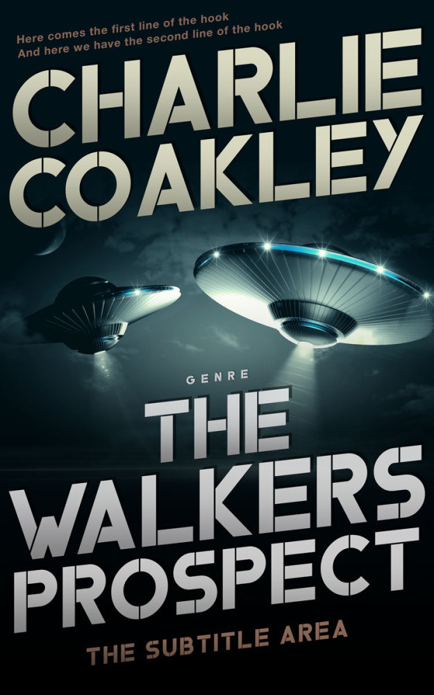 Front view of Mist Gray #6476 - Premade Science Fiction Book Cover