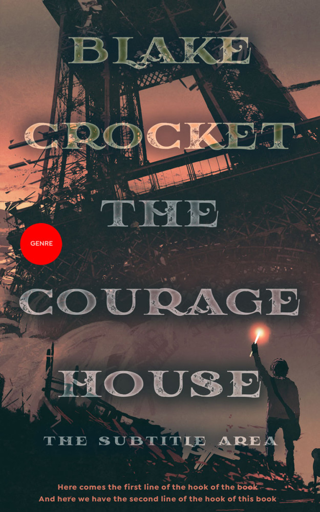 Front view of Outer Space #6483 - Premade Apocalyptica Book Cover