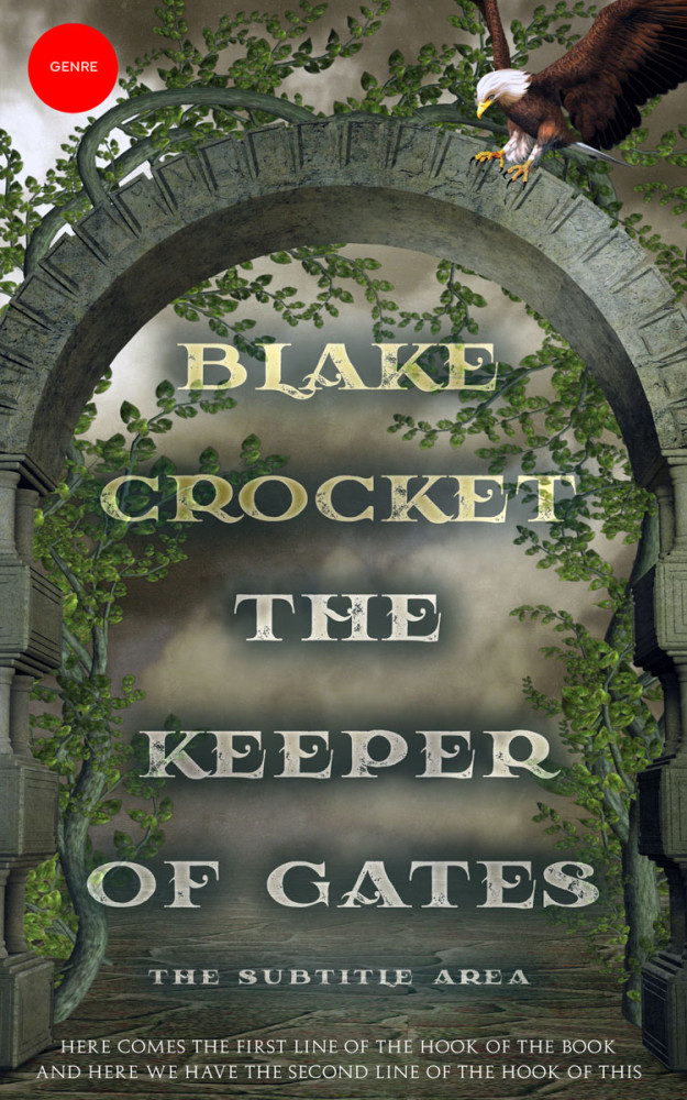Front view of Kelp #6487 - Premade Fantasy Book Cover