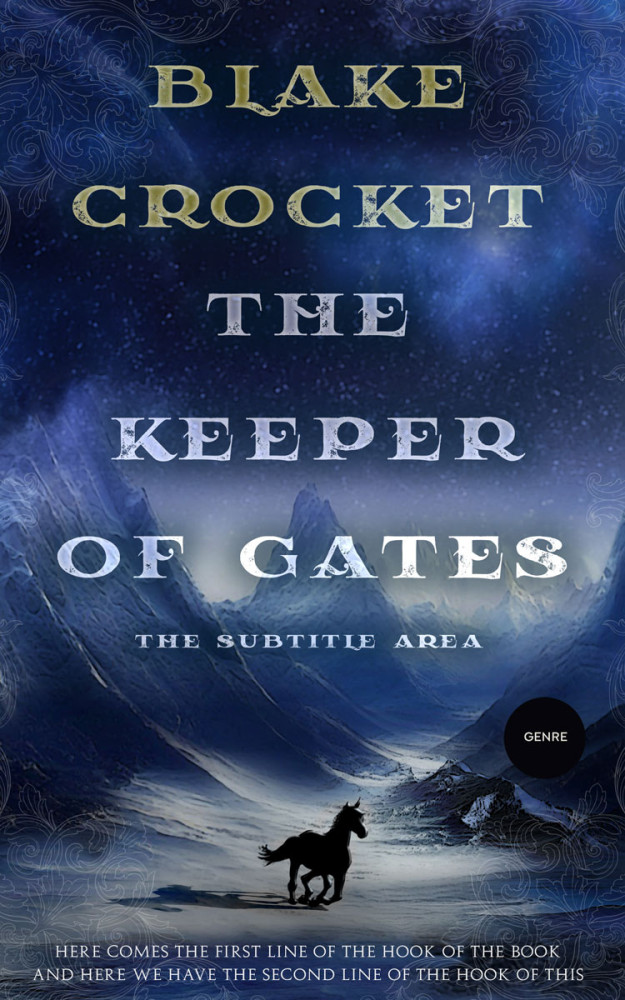 Front view of Cloud Burst #6488 - Premade Fantasy Book Cover