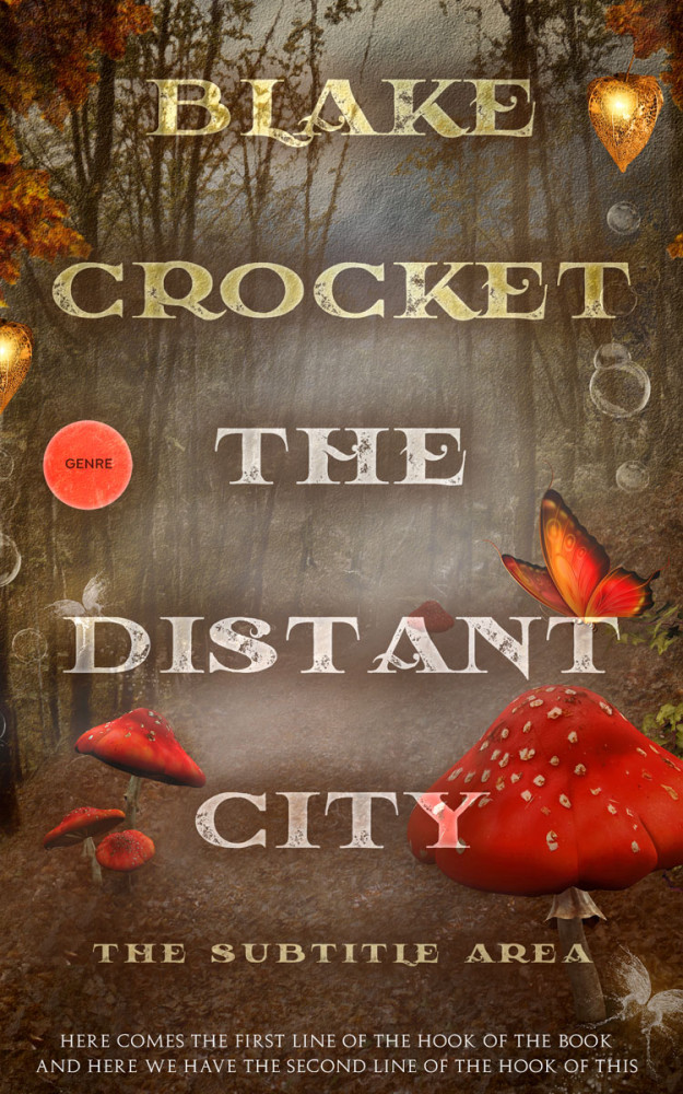 Front view of Millbrook #6492 - Premade Fantasy Book Cover | BookCoverZone