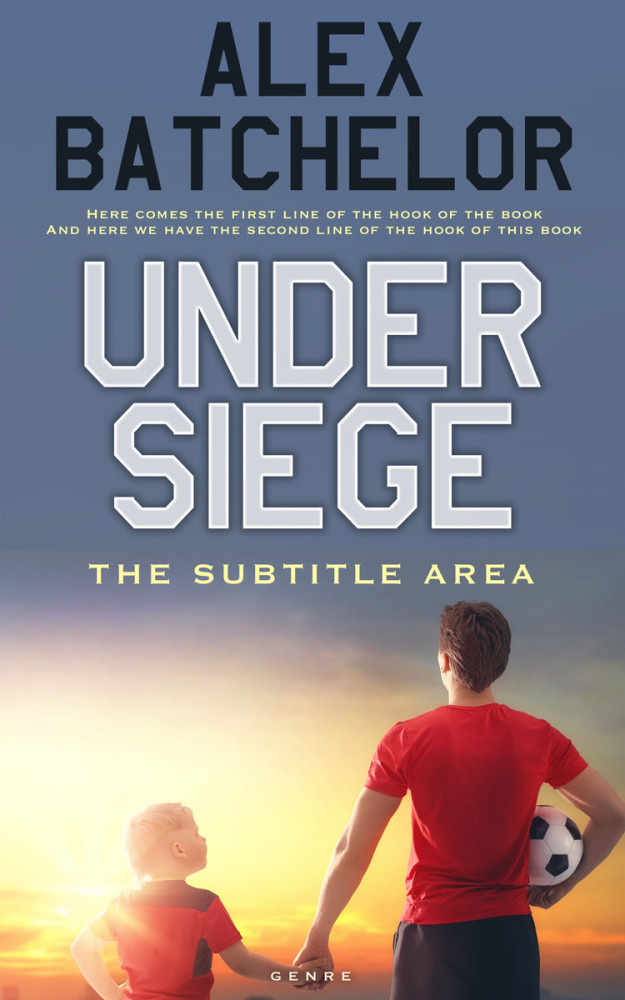 Front view of Pale Sky #6543 - Premade Sports & Fitness Book Cover