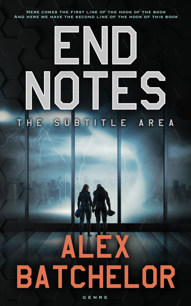 Front view of Silver Rust #6549 - Premade Science Fiction Book Cover