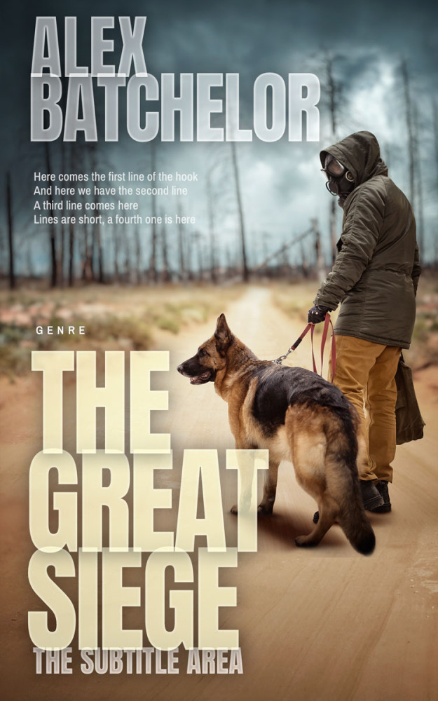 Front view of Tallow #6589 - Premade Apocalyptica Book Cover | BookCoverZone