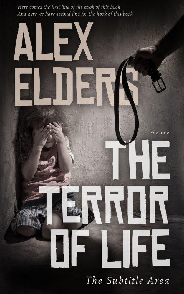 Front view of Silver Rust #6660 - Premade Horror Book Cover