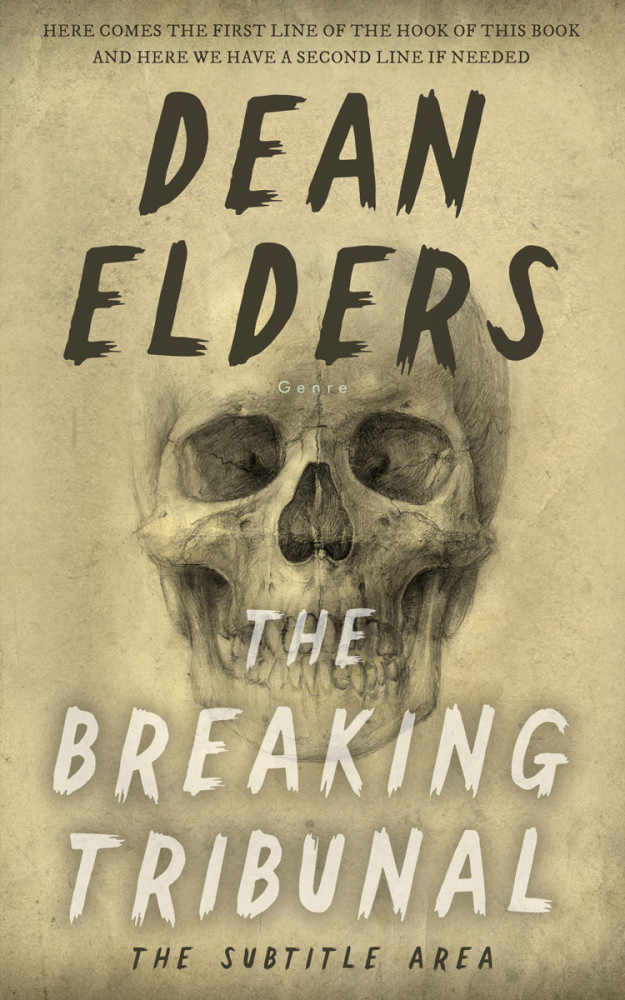 Front view of Indian Khaki #6666 - Premade Horror Book Cover