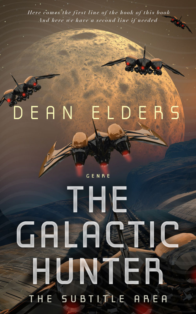 Front view of Merlin #6702 - Premade Science Fiction Book Cover