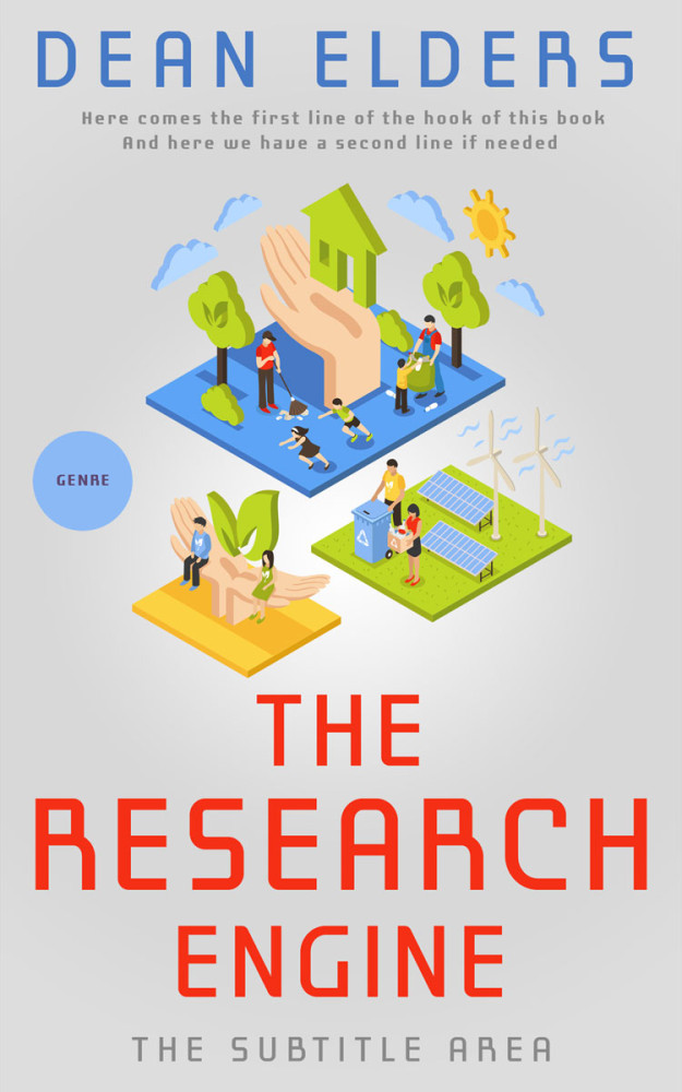 Front view of Iron #6722 - Premade Business Book Cover