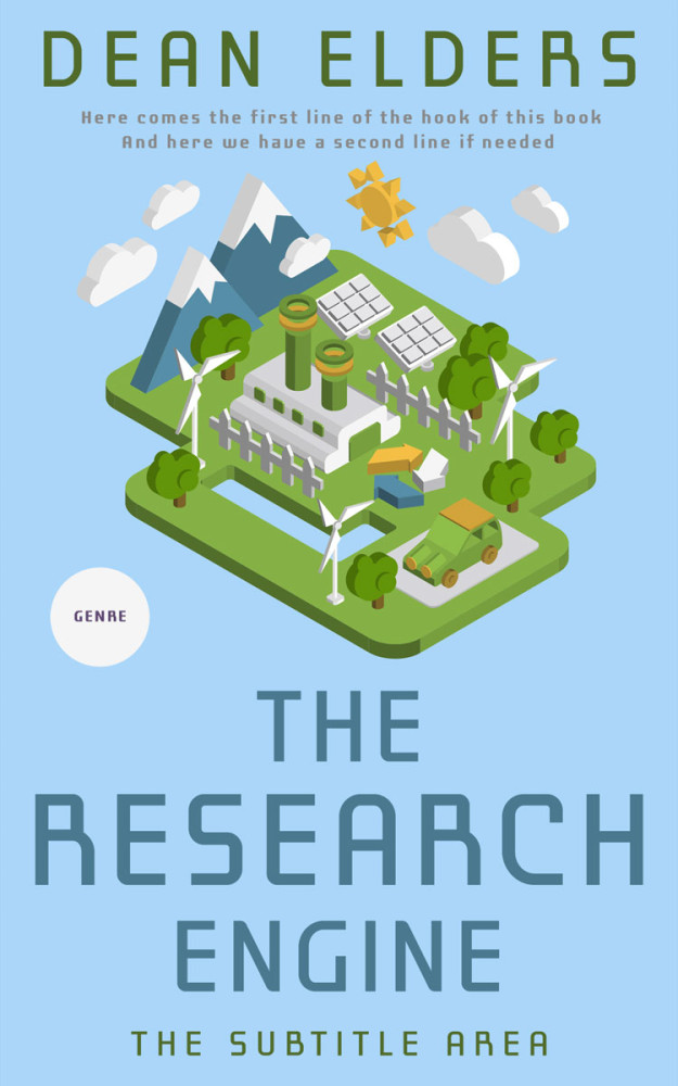 Front view of Blizzard Blue #6723 - Premade Science & Nature Book Cover