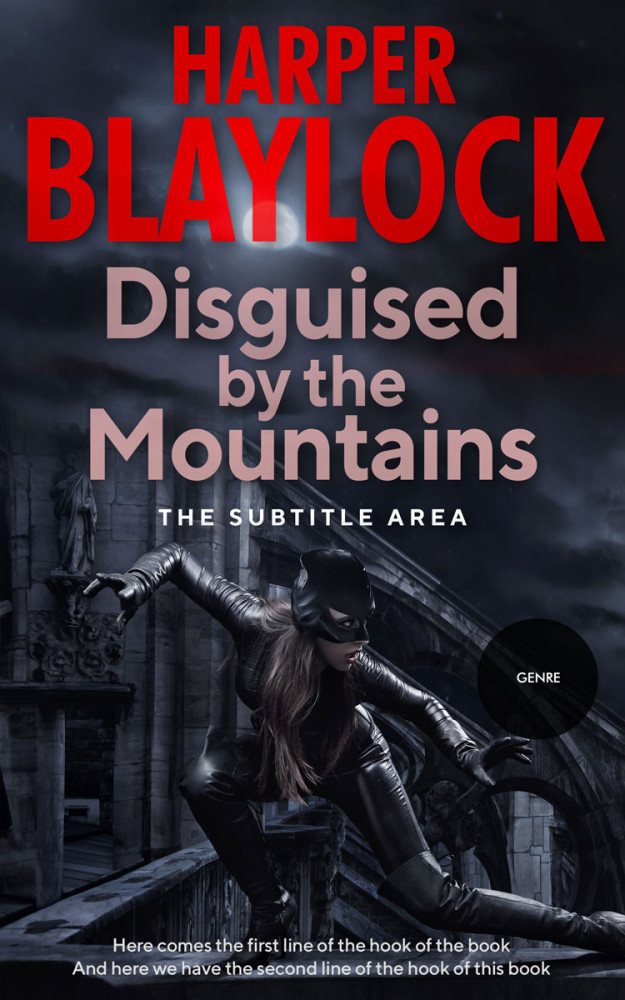 Front view of Ebony Clay #6732 - Premade Action & Adventure Book Cover