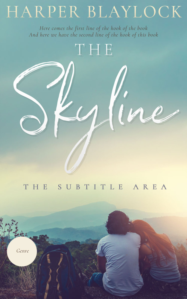 Front view of Cascade #6751 - Premade Romance Book Cover