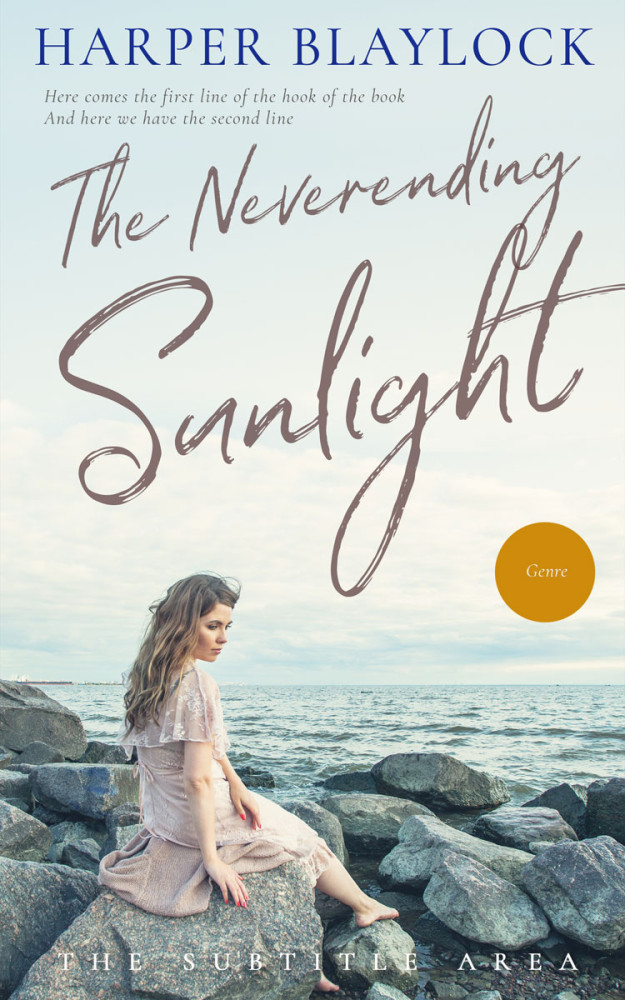 Front view of Gray Nurse #6758 - Premade Romance Book Cover