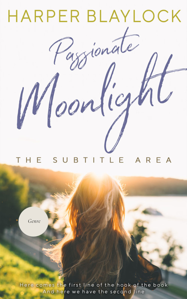 Front view of Fuscous Gray #6782 - Premade Romance Book Cover