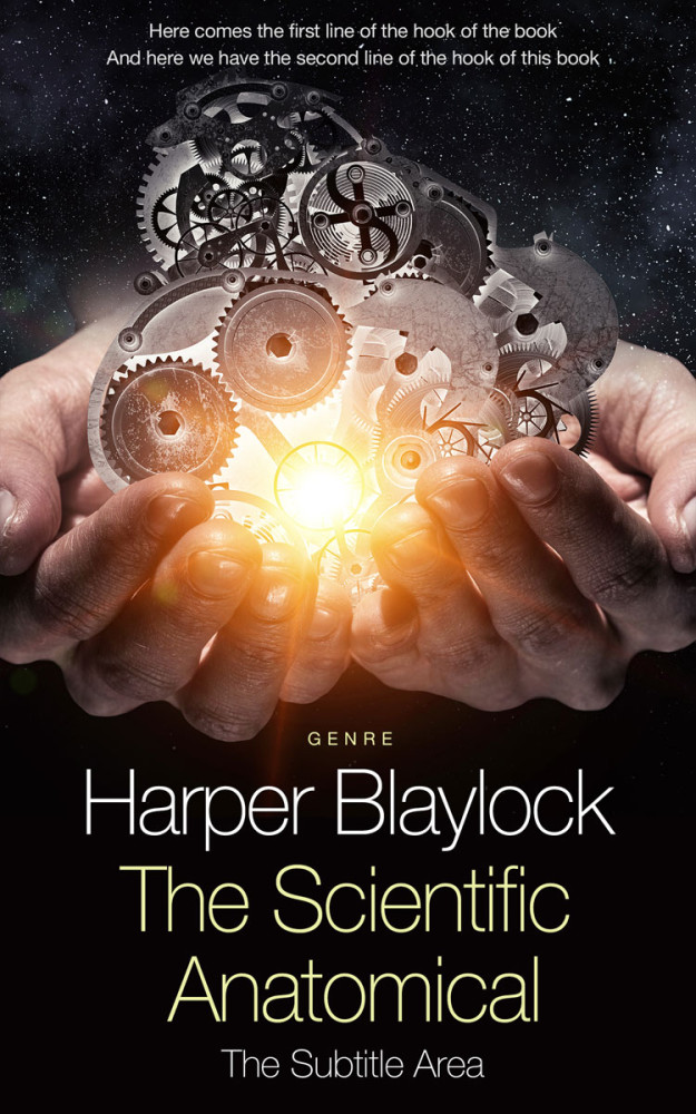 Front view of Tan #6808 - Premade Business Book Cover