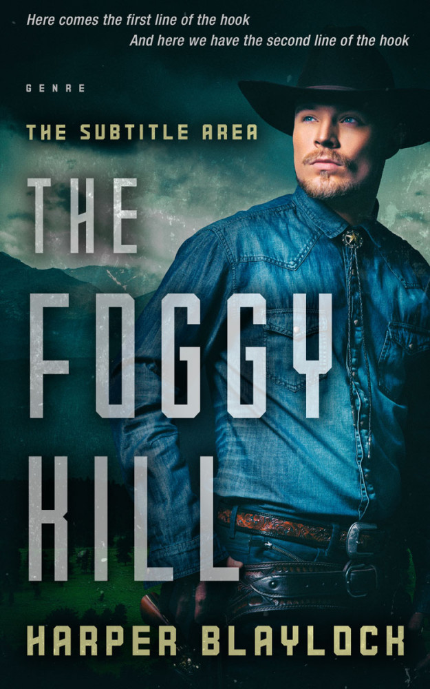 Front view of Bottle Green #6840 - Premade Action & Adventure Book Cover