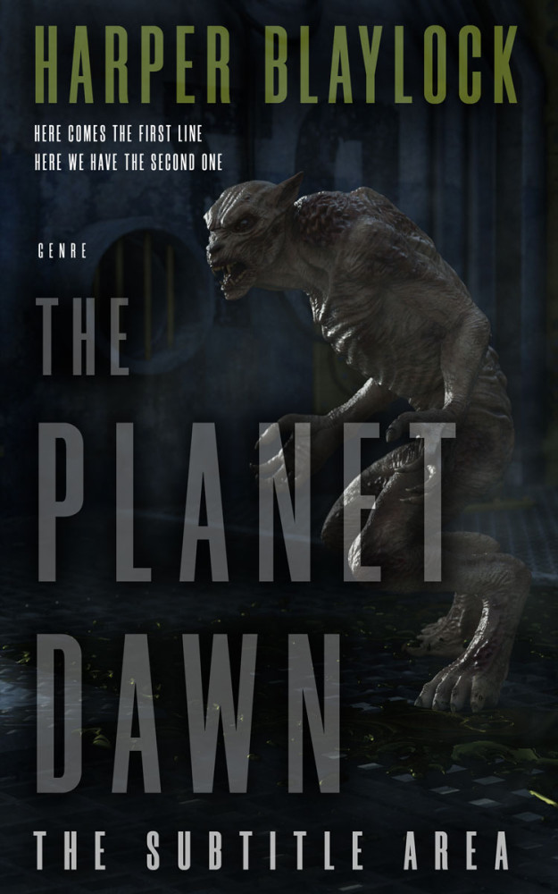 Front view of Woodsmoke #6871 - Premade Fantasy Book Cover