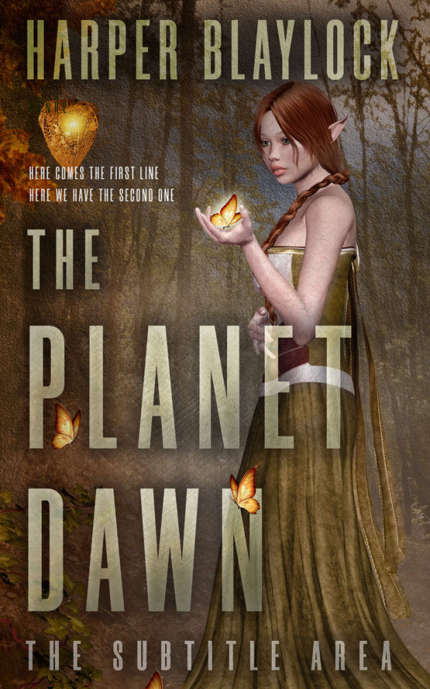 Front view of Saddle #6880 - Premade Fantasy Book Cover